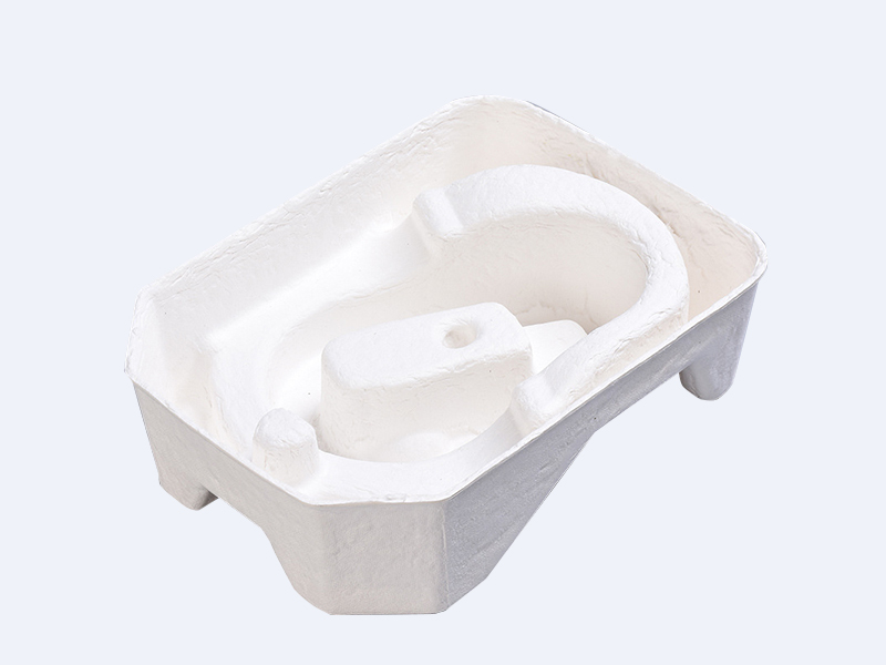 護膚品白色濕壓甘蔗漿可降解環(huán)保包裝內(nèi)托